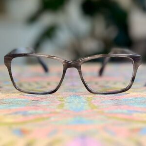 Warby Parker Nash Greystone Eyeglasses & Hard Case